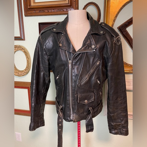 Wilson Other - Wilson Black Leather Motorcycle Jacket